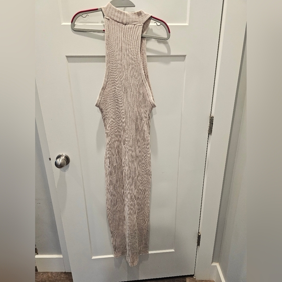 Fashion Nova Taupe Ribbed Bodycon Midi Dress 3X Plus Size - Picture 4 of 9